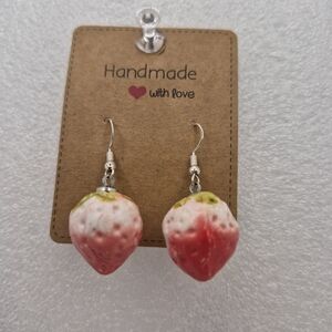 Strawberry Ear Rings.